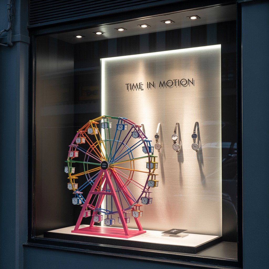 LEB Group_windowdisplaydesign_negozio_vetrina_orologi_design_retail_store